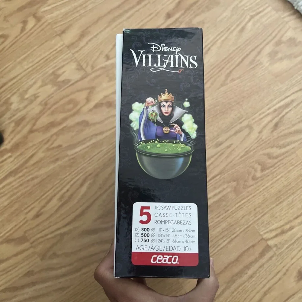 Ceaco Disney Villains 5 in 1 Multipack Jigsaw Puzzles - 2015 - 4 puzzles new